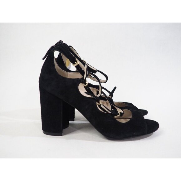 Cole Haan Black Suede Grand OS Signature Strappy Heels, Size 6.5 (US) - Picture 6 of 12
